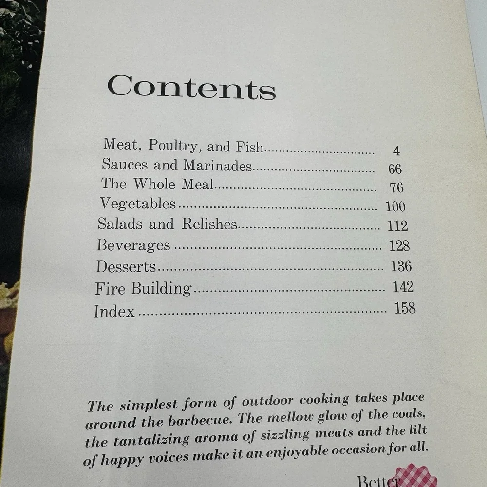 Better Homes And Gardens Barbecue Book, VTG, 1969,‎ Cookbook Fifth Printing